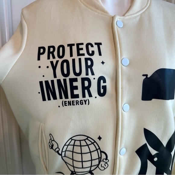 Protect your inner g • watch your back • crème & black jacket - Picture 2 of 6
